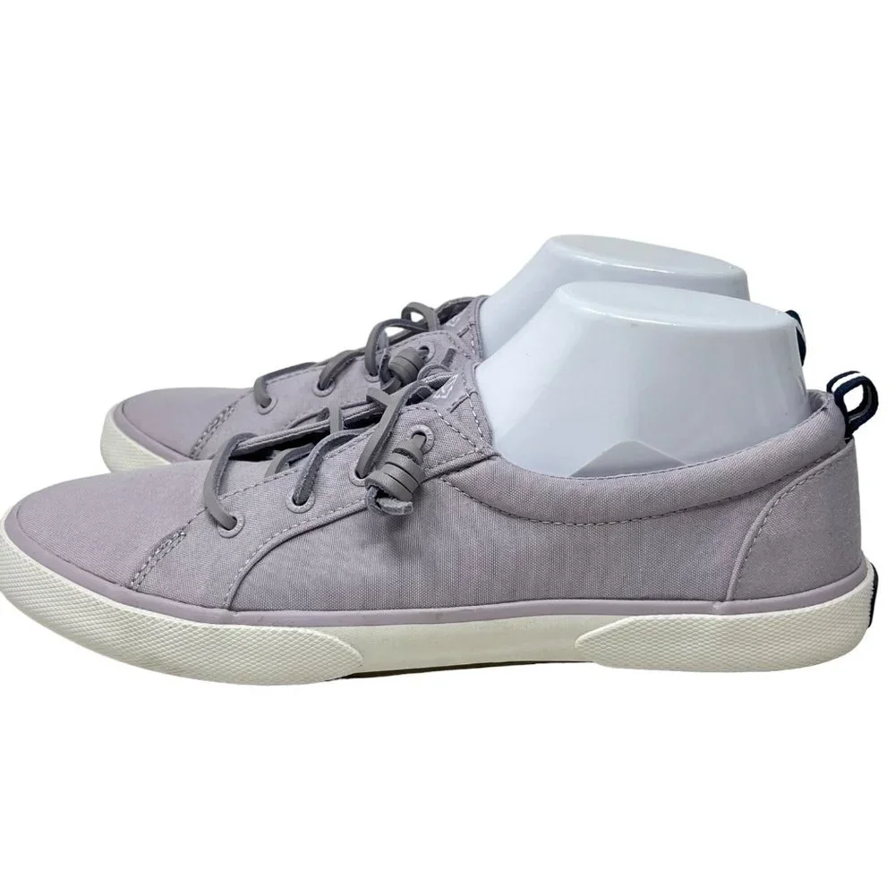 Sperry Womens‎ Pier Wave Purple Lilac Canvas Lace Up Sneaker STS87255 Size 10